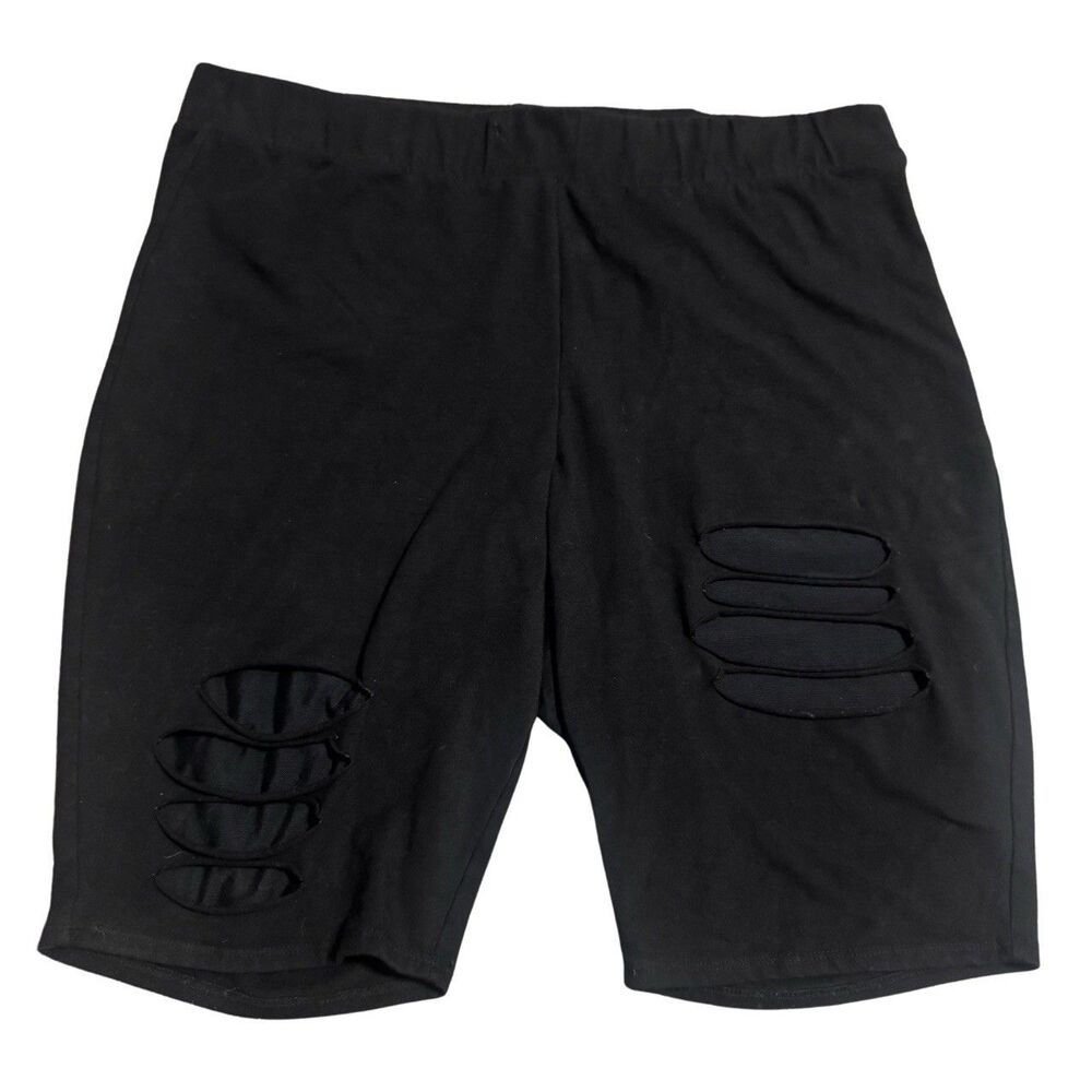 Black Torrid Edgy Alternative Emo Grunge Goth Streetwear Bikercore Shorts 3X